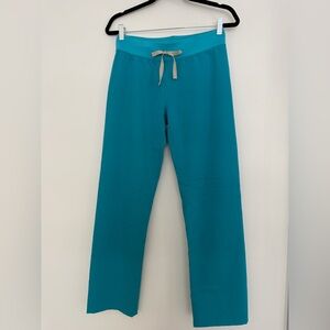 Figs Teal Straight Leg Scrubs